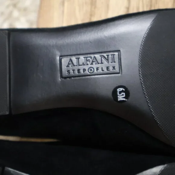 Alfani Womens Neptoon Suede Ballet Flats Goldtip Toe Stepflex 6.5 - Picture 9 of 11